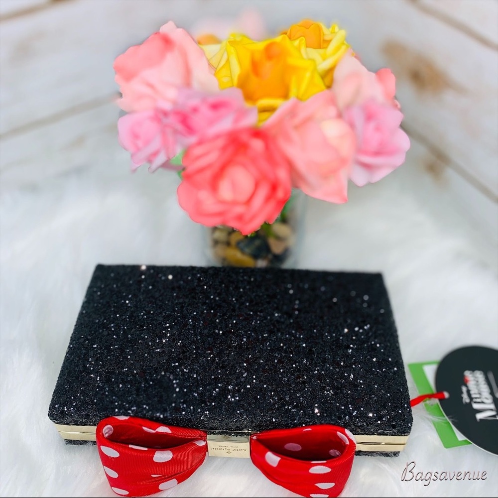 FIRM PRICE kate spade Minnie Mouse black clutch - Picture 2 of 8